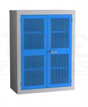 Mesh Door Cupboard | 2 Blue Doors | 2 Shelves | 1220 x 915 x 457mm | Redditek