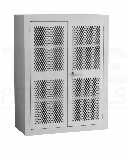 Mesh Door Cupboard | 2 Grey Doors | 2 Shelves | 1220 x 915 x 457mm | Redditek