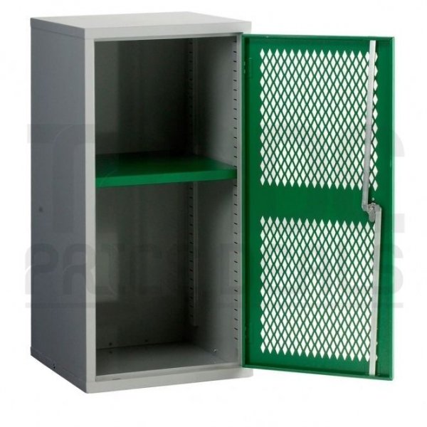 Mesh Door Cupboard | 1 Green Door | 1 Shelf | 915 x 457 x 457mm | Redditek