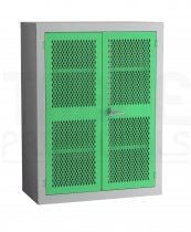 Mesh Door Cupboard | 2 Green Doors | 3 Shelves | 1220 x 915 x 457mm | Redditek