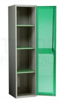 Mesh Door Cupboard | 1 Green Door | 4 Shelves | 1830 x 457 x 457mm | Redditek