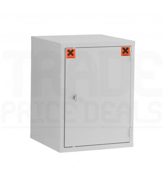 Hazardous Cabinet | COSHH Light Grey | 1 Shelf | 610 x 457 x 457mm | Redditek