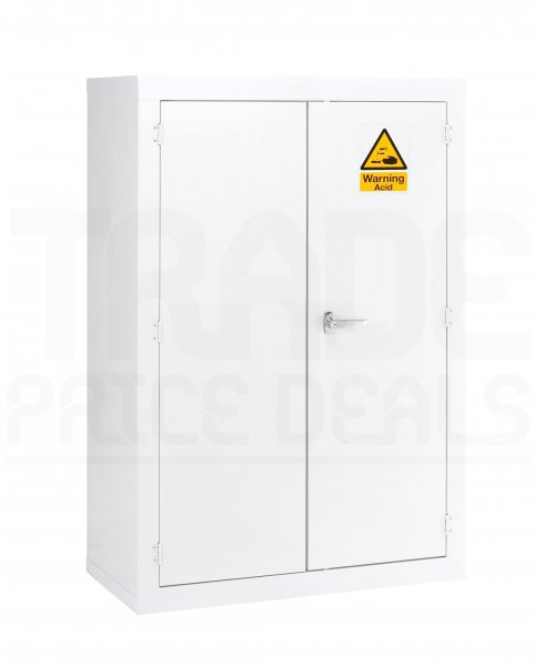Hazardous Cabinet | Acid White | 2 Shelves | 1220 x 915 x 457mm | Redditek