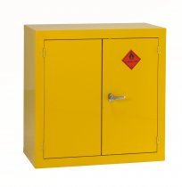Hazardous Cabinet | Flammable Yellow | 2 Shelves | 900 x 1200 x 500mm | Redditek