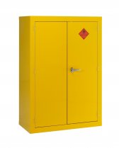 Hazardous Cabinet | Flammable Yellow | 3 Shelves | 1220 x 915 x 457mm | Redditek