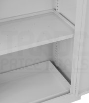 Hazardous Cabinet | COSHH Light Grey | 2 Shelves | 915 x 457 x 457mm | Redditek