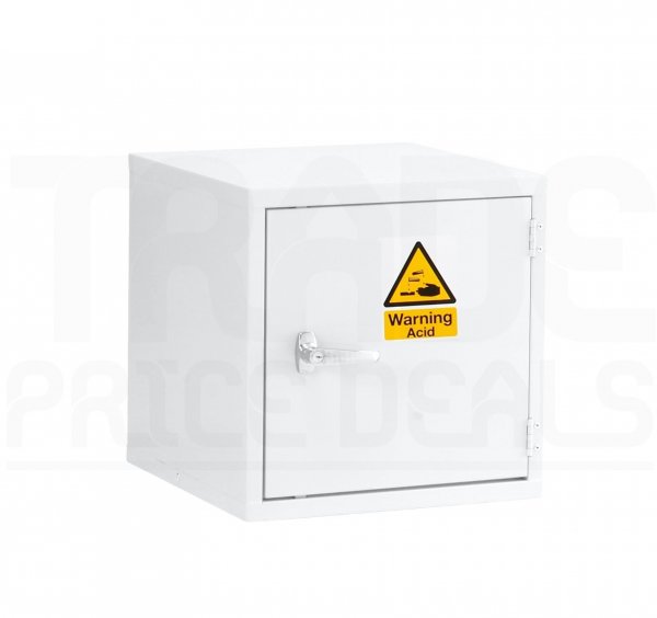 Hazardous Cabinet | Acid White | 2 Shelves | 457 x 457 x 457mm | Redditek