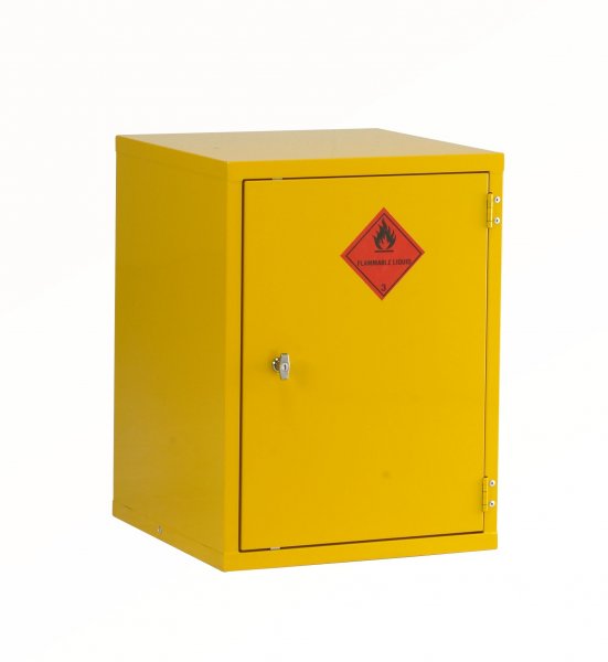 Hazardous Cabinet | Flammable Yellow | 1 Shelf | 610 x 457 x 457mm | Stand | Redditek