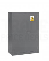 Hazardous Cabinet | Flammable Dark Grey | 2 Shelves | 1220 x 915 x 457mm | Stand | Redditek
