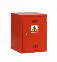 Hazardous Cabinet | Pesticide/Chemical Red | 2 Shelves | 610 x 457 x 457mm | Stand | Redditek