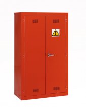 Hazardous Cabinet | Pesticide/Chemical Red | 4 Shelves | 1525 x 915 x 457mm | Stand | Redditek