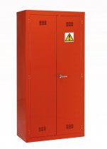 Hazardous Cabinet | Pesticide/Chemical Red | 4 Shelves | 1830 x 915 x 457mm | Stand | Redditek