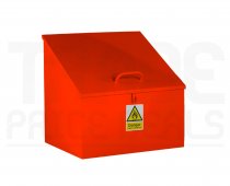 Hazardous Bin | Sloping Top | Red | 900/500 x 900 x 750mm | Redditek