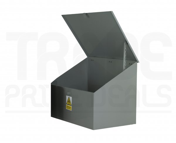 Hazardous Bin | Sloping Top | Grey | 900/500 x 1200 x 750mm | Redditek