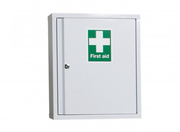 First Aid Cabinet | Wall Cabinet | 1 Shelf | 1 Drawer Tray | 600 x 500 x 300mm | Redditek