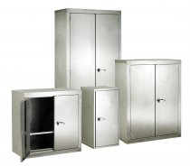 Stainless Steel Cupboard | 2 Doors | 1 Shelf | 915 x 915 x 457mm | Redditek