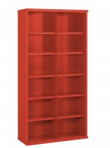 Steel Bin Cabinet | 12 Bins | Bin Dimensions 268 x 455 x 460mm | Red | 1820 x 942 x 532mm | Redditek