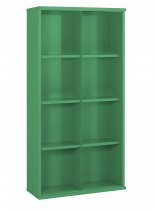 Steel Bin Cabinet | 8 Bins | Bin Dimensions 415 x 445 x 355mm | Red | 1820 x 942 x 427mm | Twin Steel Doors | Redditek