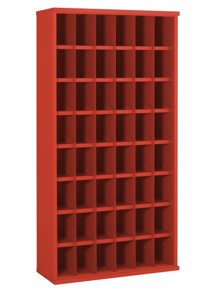 Steel Bin Cabinet | 48 Bins | Bin Dimensions 195 x 148 x 305mm | Green | 1820 x 942 x 377mm | Twin Steel Doors | Redditek