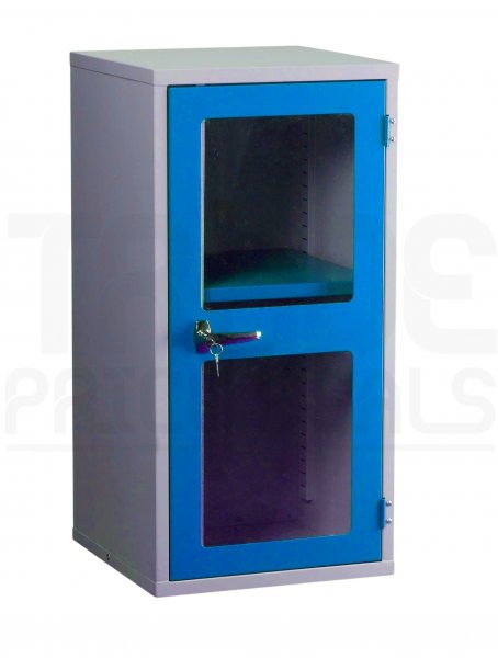 Polycarbonate Door Floor-Standing Cupboard | 1 Blue Door | 1 Shelf | 915 x 457 x 457mm | Redditek