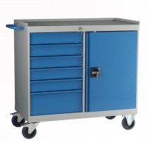 Mobile Maintenance Cabinet | 6 Drawers | 1 Cupboard | 1 Adjustable Shelf | 980 x 1120 x 615mm | Redditek