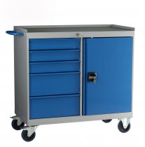 Mobile Maintenance Cabinet | 5 Drawers | 1 Cupboard | 1 Adjustable Shelf | 980 x 1120 x 615mm | Redditek