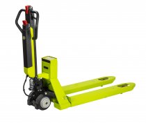 Electric Weigh Scale Pallet Truck | Forks 1185 x 555mm | Max Load 2500kg | 42V 6A Fast Charging Desktop Charger | Green | Agile Plus