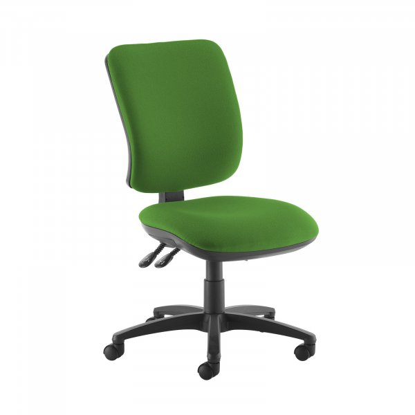 High Back Operator Chair | Lombok Green | Made to Order | No Arms | Senza