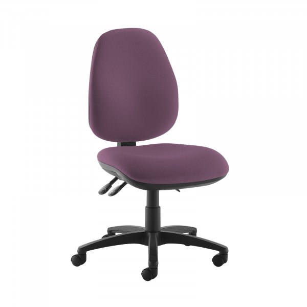 High Back Operator Chair | Bridgetown Purple | Made to Order | No Arms | Jota