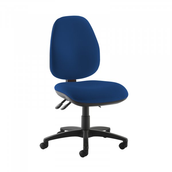 High Back Operator Chair | Curaco Blue | Made to Order | No Arms | Jota