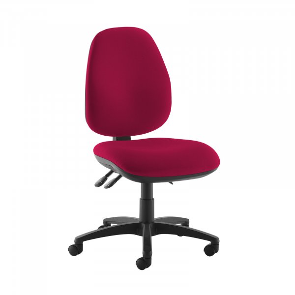 High Back Operator Chair | Diablo Pink | Made to Order | No Arms | Jota
