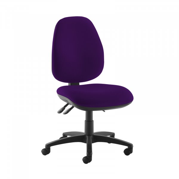 High Back Operator Chair | Tarot Purple | Made to Order | No Arms | Jota