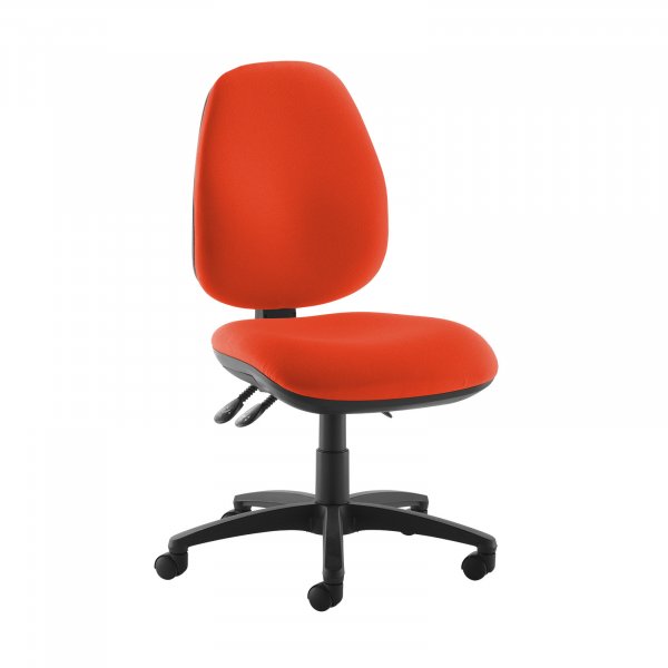 High Back Operator Chair | Tortuga Orange | Made to Order | No Arms | Jota