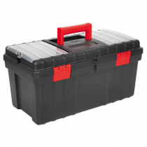Toolbox | Tote Tray | 240h x 490w x 240d mm | Black & Red | Sealey