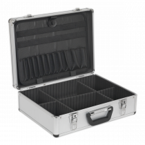 Aluminium Tool Case | 155h x 450w x 350d mm | Radiused Edges | Silver | Sealey