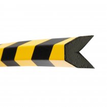 TRAFFIC-LINE Edge Impact Protection Foam | Trapeze Shape | Self-Adhesive | 40mm x 1000mm | 35mm Thick | Yellow/Black