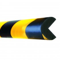 TRAFFIC-LINE Edge Impact Protection Foam | Right Angle Shape | Self-Adhesive | 26/26mm x 1000mm | 7mm Thick | Yellow/Black