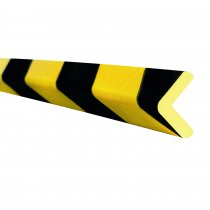 TRAFFIC-LINE Edge Impact Protection Foam | Right Angle Shape | Self-Adhesive | 26/26mm x 5000mm | 7mm Thick | Yellow/Black