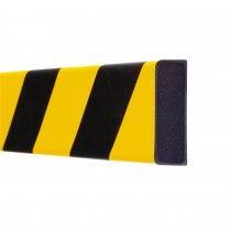 TRAFFIC-LINE Surface Impact Protection Foam | Rectangular Shape | Magnetic | 60mm x 1000mm | 20mm Thick | Yellow/Black