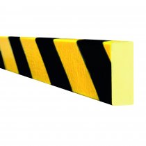 TRAFFIC-LINE Surface Impact Protection Foam | Rectangular Shape | Self-Adhesive | 50mm x 5000mm | 20mm Thick | Yellow/Black