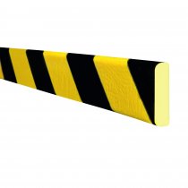 TRAFFIC-LINE Surface Impact Protection Foam | Rectangular Shape | Self-Adhesive | 40mm x 5000mm | 11mm Thick | Yellow/Black
