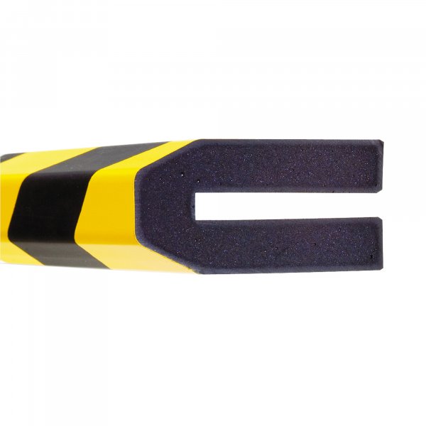 TRAFFIC-LINE Push-Fit Impact Protection Foam | Trapeze Shape | 40mm x 1000mm | 80mm Thick | Yellow/Black