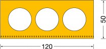 TRAFFIC-LINE Heavy Duty Loading Bay Buffer | 120mm x 1000mm | 50mm Thick | Yellow
