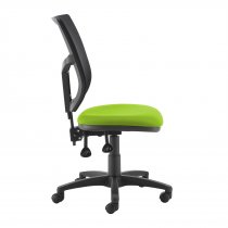 High Mesh Back Operator Chair | Green Seat | No Arms | Altino