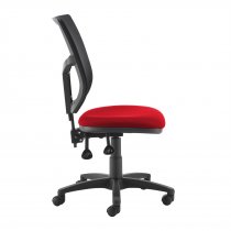 High Mesh Back Operator Chair | Red Seat | No Arms | Altino