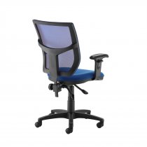 High Coloured Mesh Back Operator Chair | Blue | Height Adjustable Arms | Altino