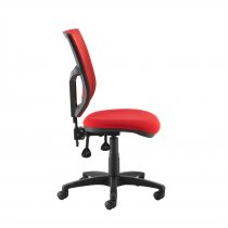 High Coloured Mesh Back Operator Chair | Red | No Arms | Altino