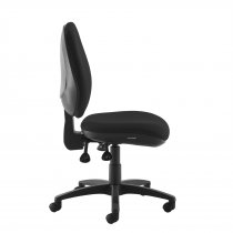 High Back Operator Chair | Black | No Arms | Jota