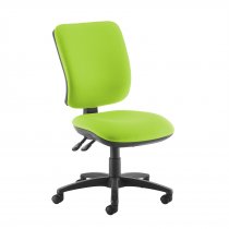 High Back Operator Chair | Madura Green | Made to Order | No Arms | Senza