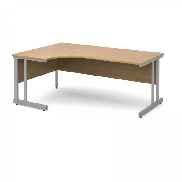 Ergonomic Desk | Left Hand | 1800mm Wide | Oak Top | Momento